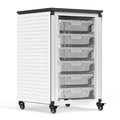 Luxor Modular Classroom Storage Cabinet - Single module with 6 small bins MBS-STR-11-6S